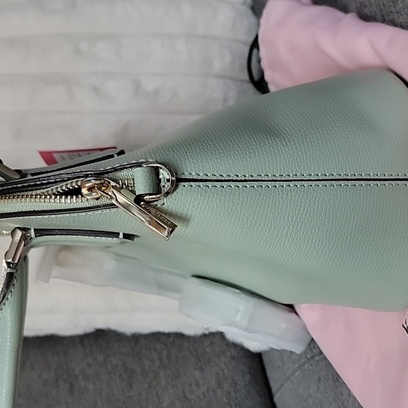 NWT Kate Spade Sylvia Large Dome Satchel in a light pistachio green - Picture 4 of 12